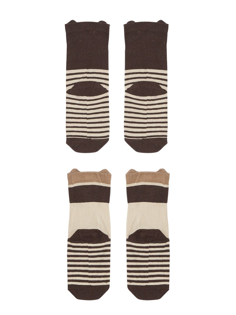 Denokids Bear&Raccoon Boy Cotton Rich Socks Set - Image 4